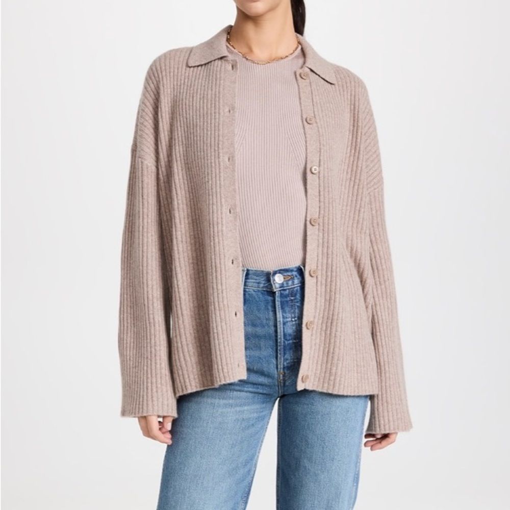 Reformation Ribbed Cashmere Sweater - Picture 2 of 7